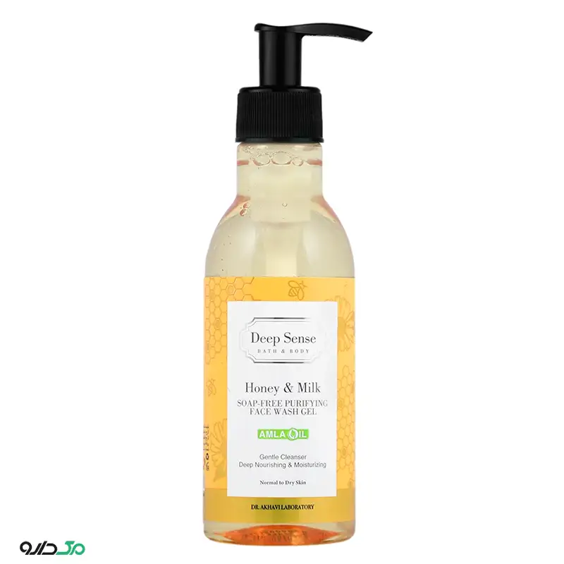 ژل شستشو صورت شیر و عسل دیپ سنس